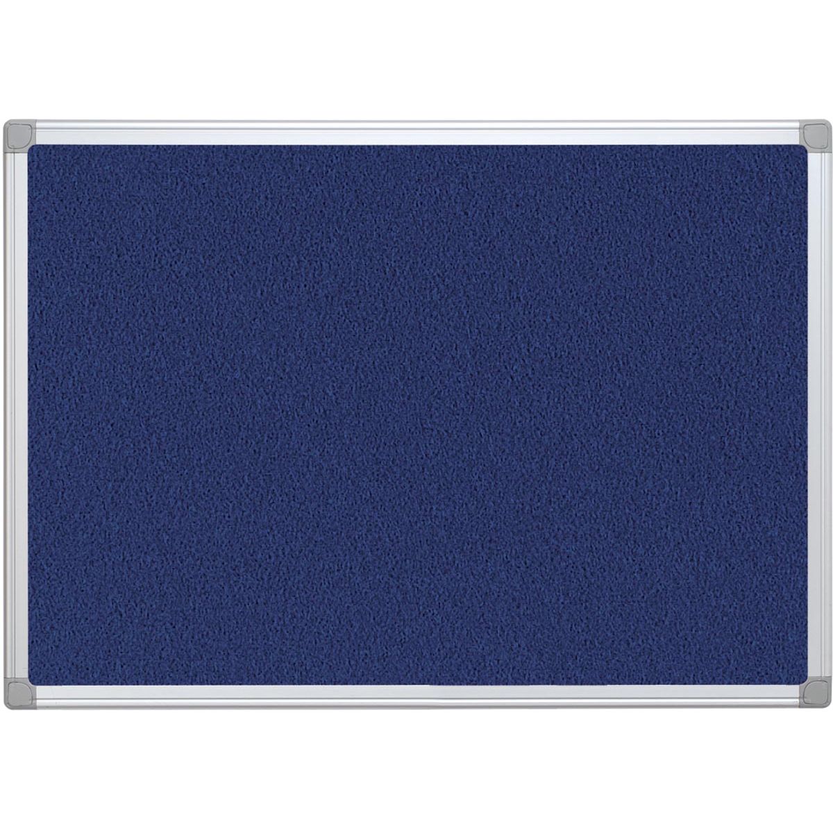 Q-CONNECT - textielbord met aluminium frame 60 x 45 cm blauw