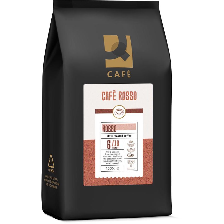 Q-CONNECT - koffiebonen Café Rosso, pak van 1 kg