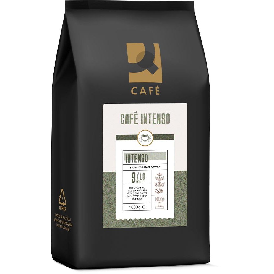 Q-CONNECT - koffiebonen Café Intenso, pak van 1 kg