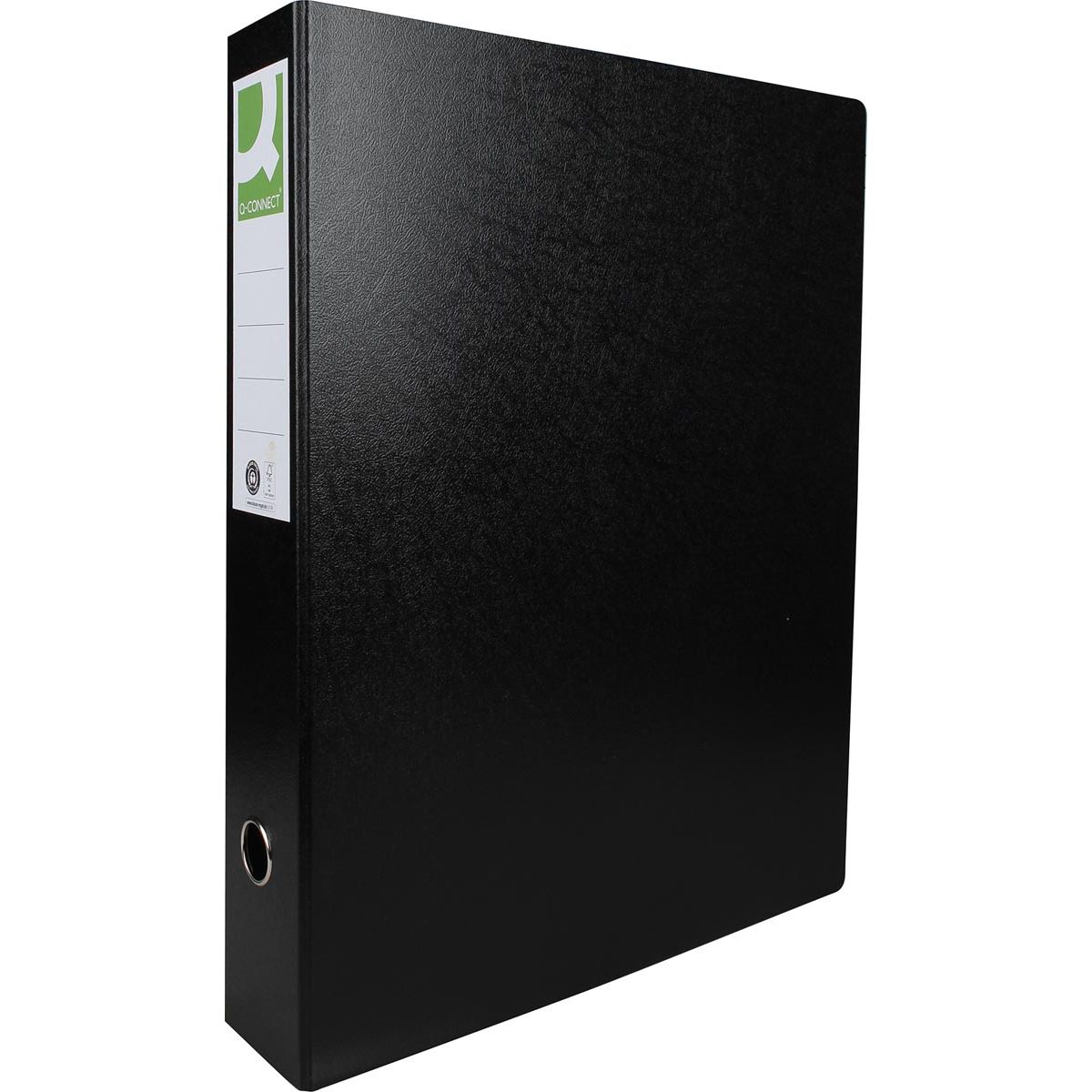 Q-CONNECT - Ordner, für ft A3, aus Karton, Hochformat, Rücken 8 cm, schwarz