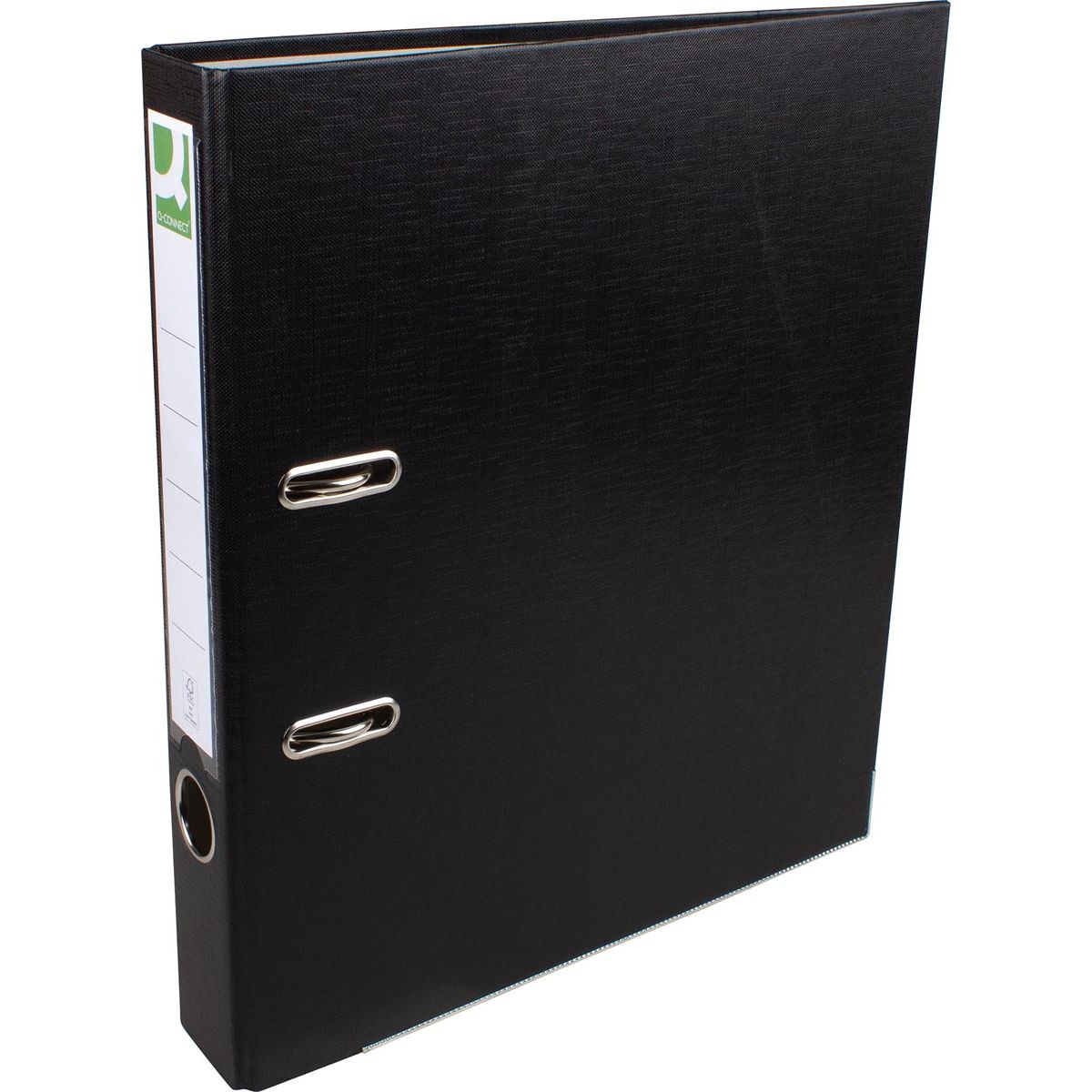 Q-CONNECT - ordner, voor ft A4, uit PP en papier, met beschermrand, rug van 5 cm, zwart