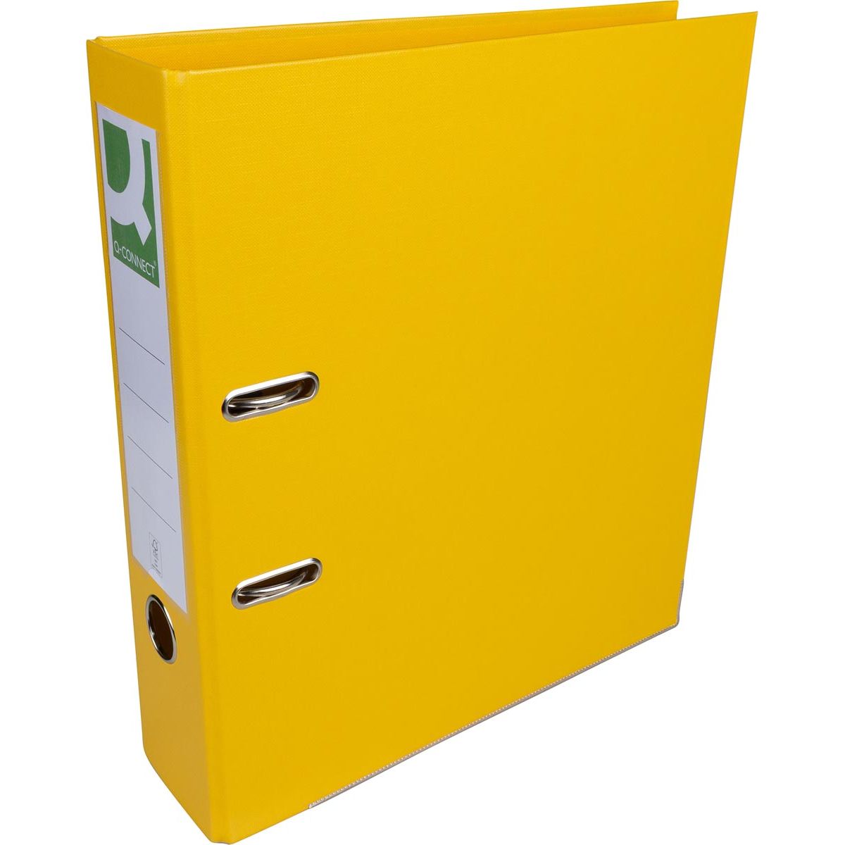 Q-CONNECT - classeur, pour ft A4, entièrement en PP, dos de 8 cm, jaune