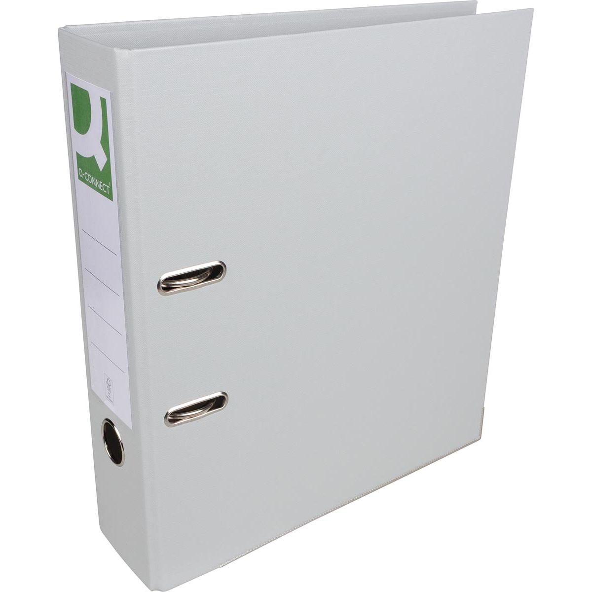 Q-CONNECT - Ordner, für ft A4, komplett aus PP, Rücken 8 cm, grau