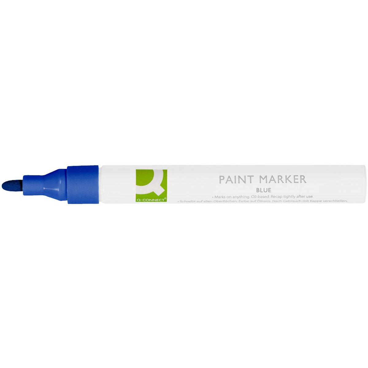 Q-CONNECT - paint marker, op oliebasis, ronde punt, blauw