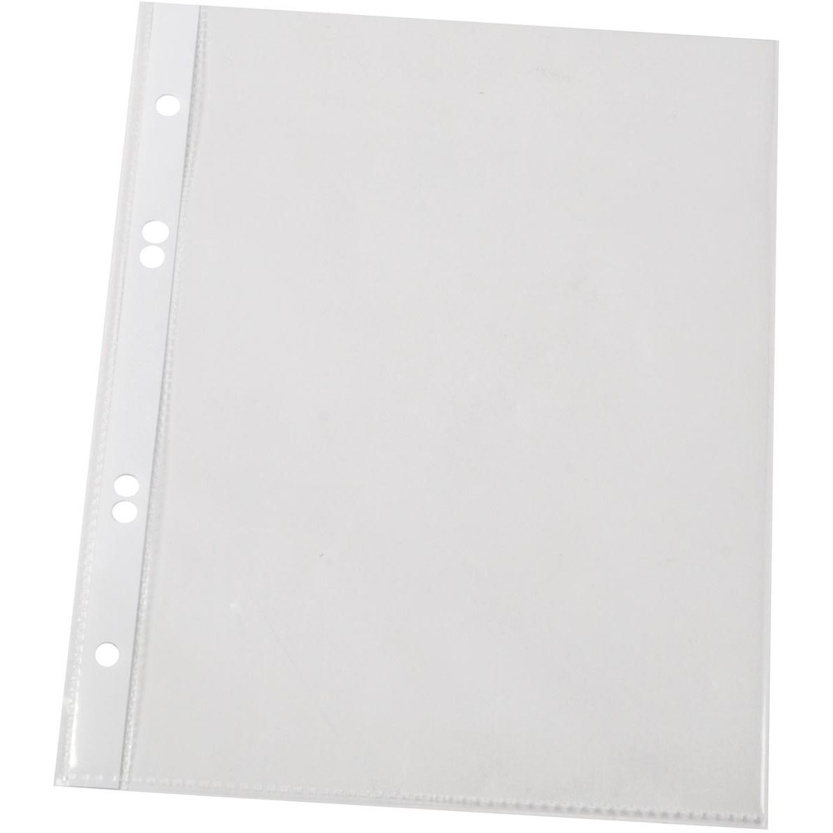 Q-CONNECT - sachet de présentation perforé A5 perforation 4 trous transparent 100 microns paquet de 100 pièces