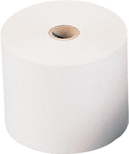 Q-CONNECT - thermorol, papier van 46 g, ft 80 mm, diameter +/- 80 mm, asgat 12 mm, lengte 80 m, 5 stuks