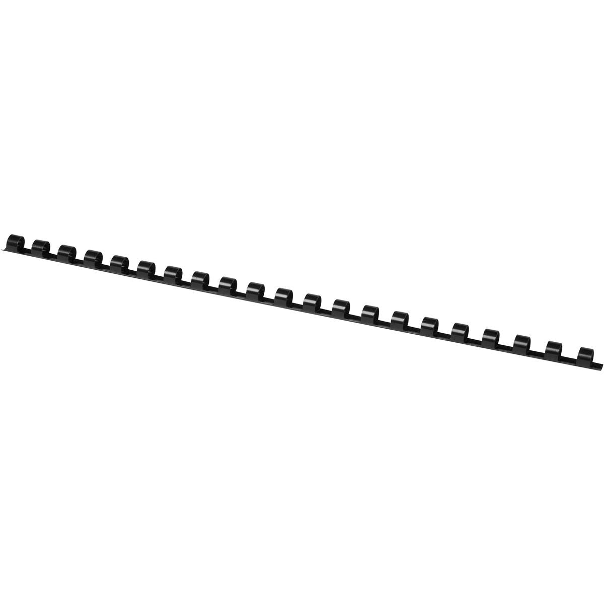 Q-CONNECT - bindrug 8mm 21 rings 100 stuks zwart