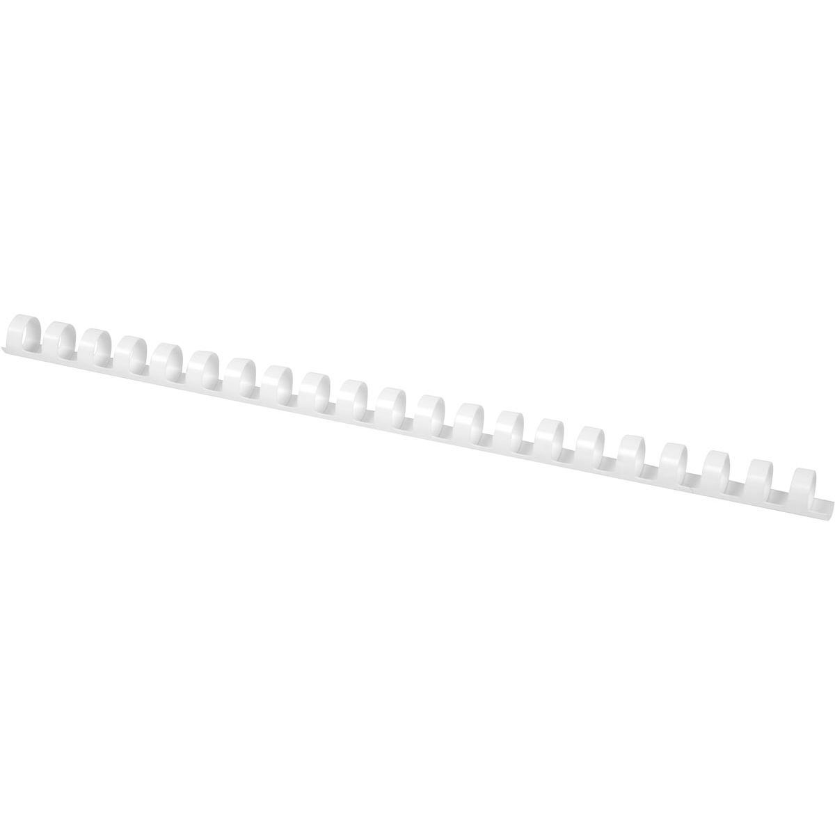 Q-CONNECT - bindrug 14mm 21 rings 100 stuks wit