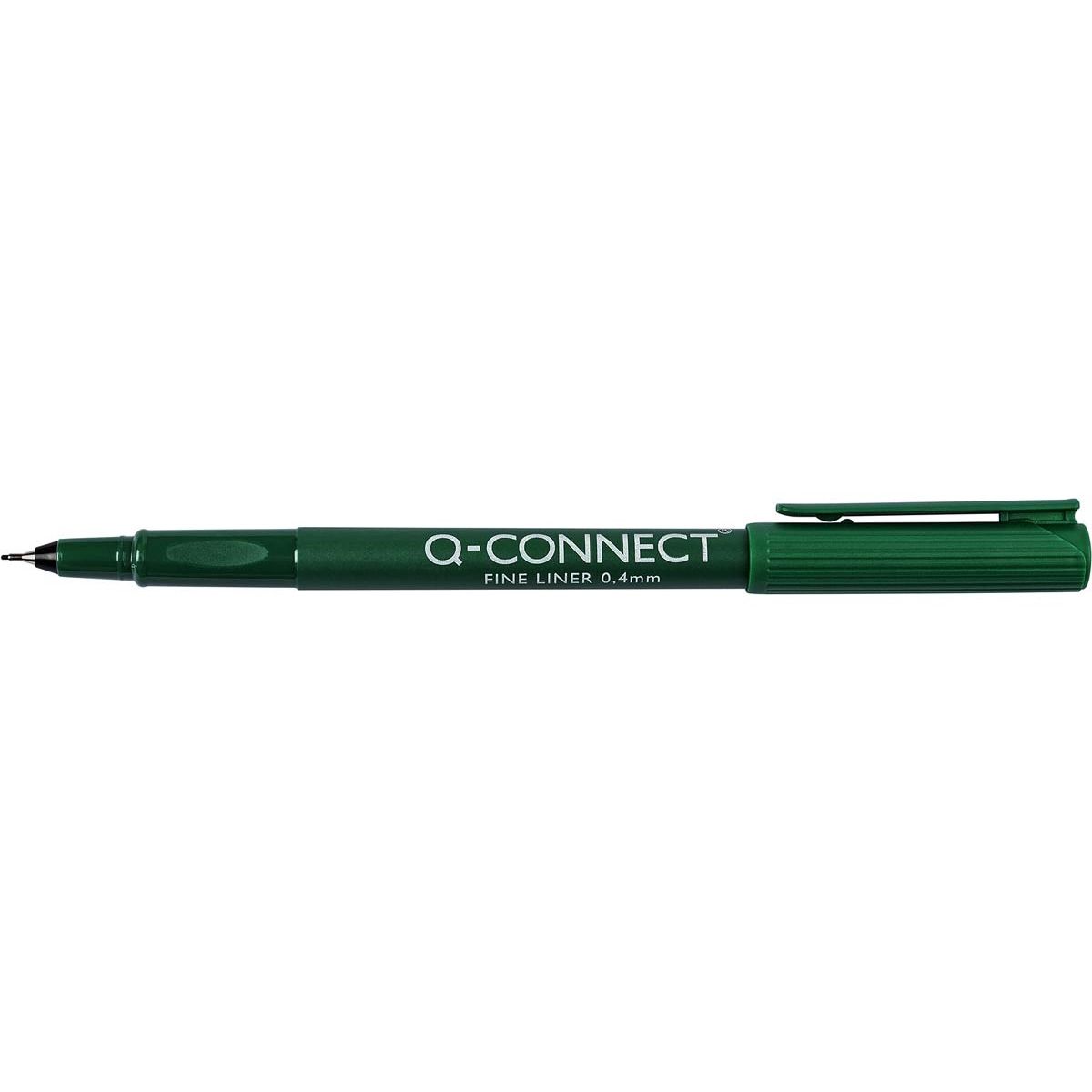 Q-CONNECT - feutre fin, 0,4 mm, vert
