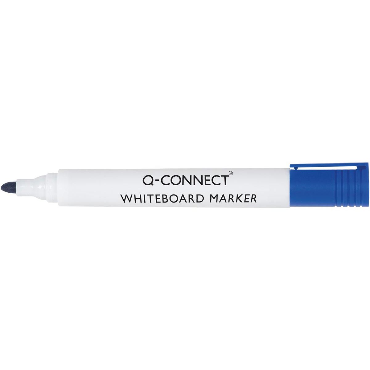 Q-CONNECT - whiteboardmarker, 2-3 mm, ronde punt, blauw