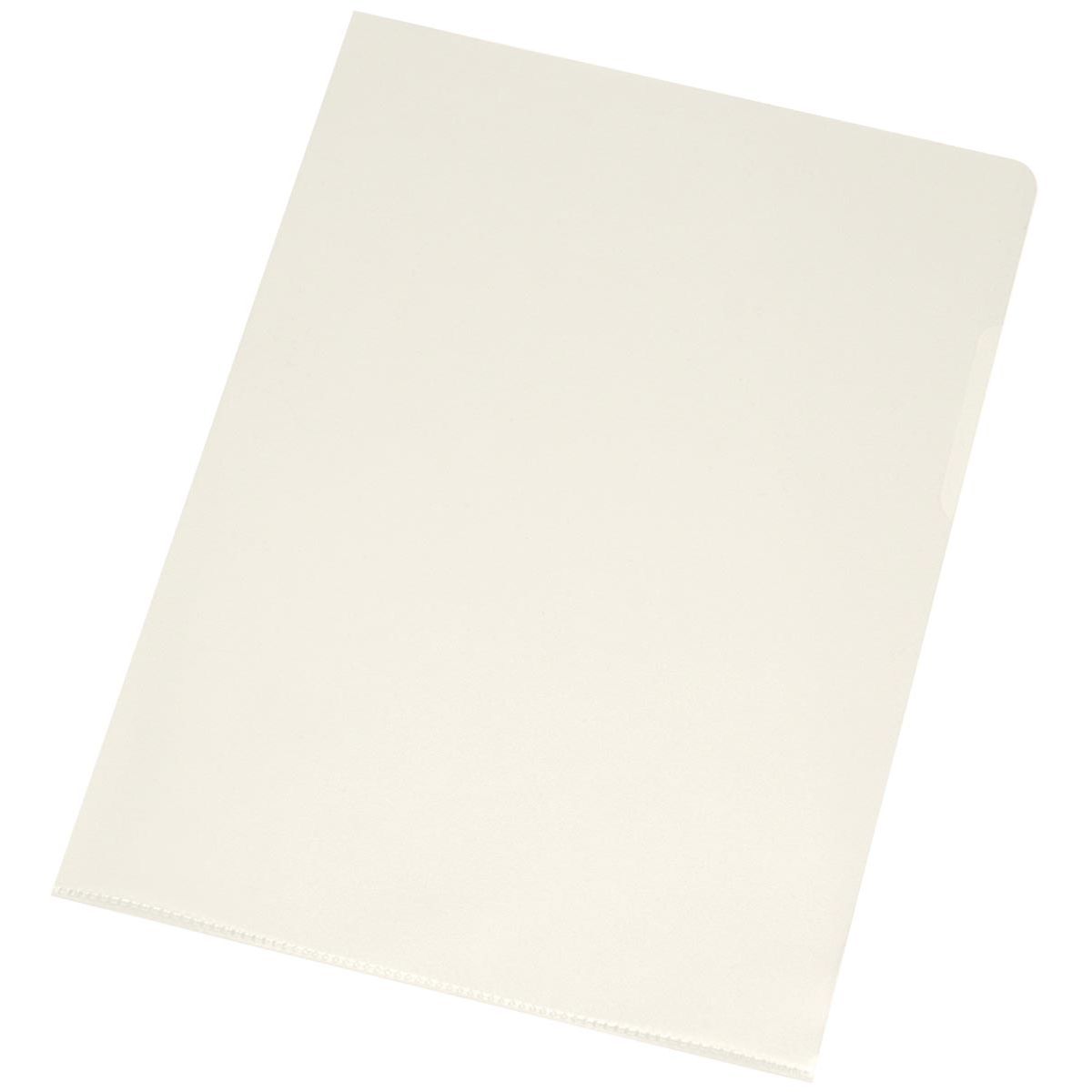 Q-CONNECT - L-map, glashelder, 120 micron, pak van 10 stuks