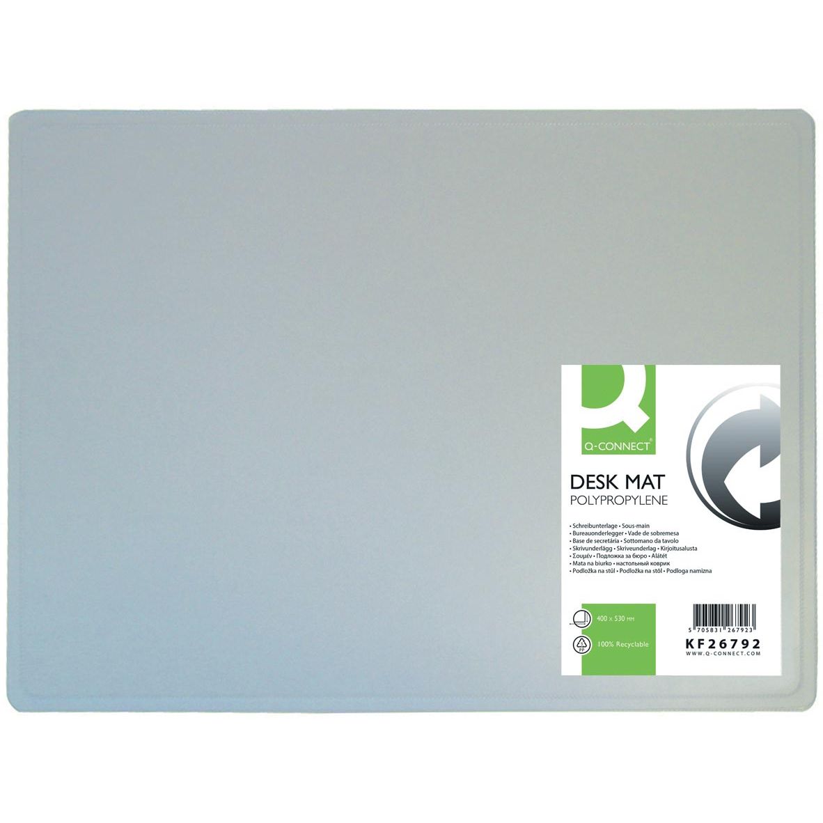 Q-CONNECT - sous-couche, ft 53 x 40 cm, transparent