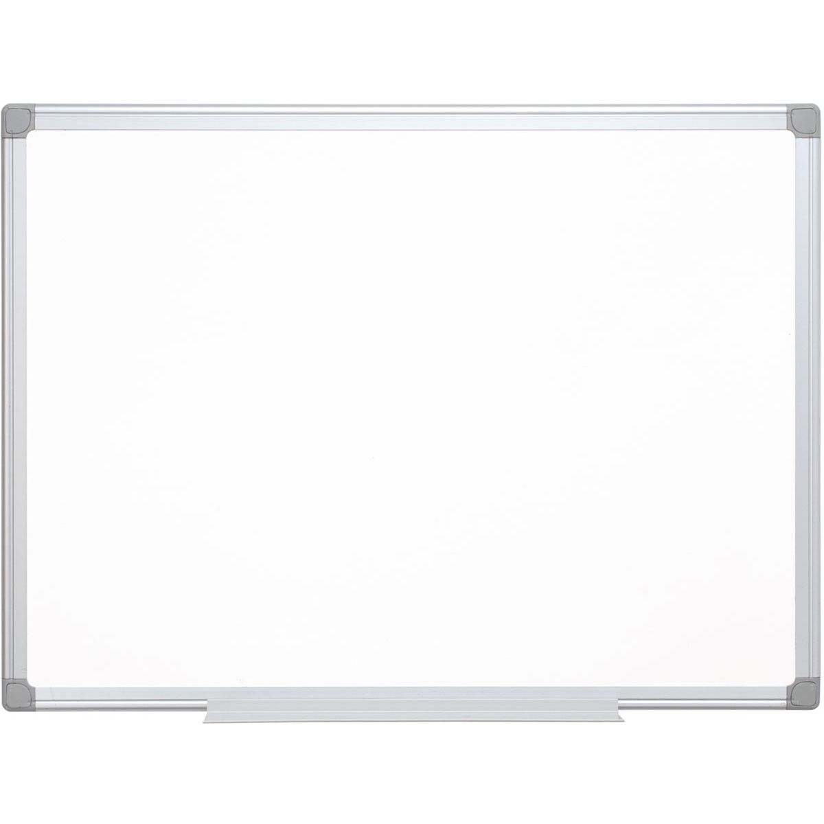Q-CONNECT - whiteboard, met aluminium frame, melamine, 1zijde wit, 1 zijde geruit, 90 x 60 cm