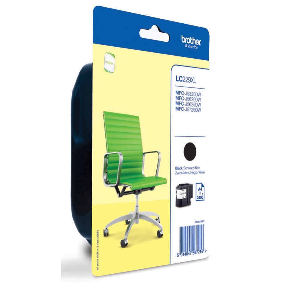 Brother - inktcartridge, 2.400 pagina's, OEM LC-229XLBK, zwart