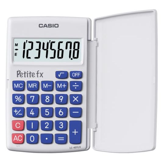Casio - zakrekenmachine Petite FX, wit