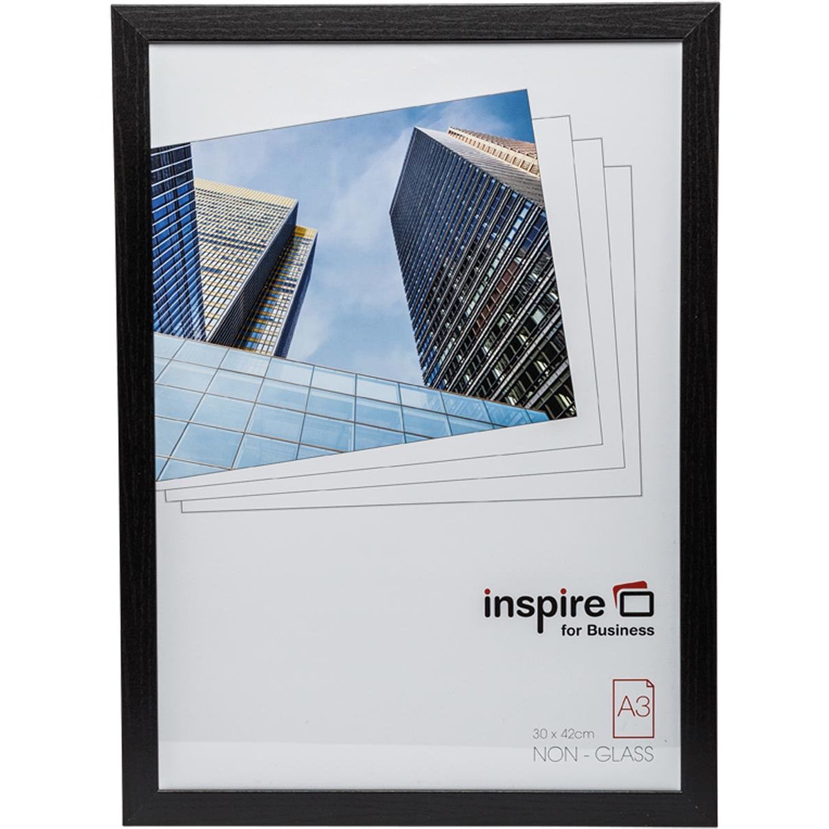 The Photo Album Company - Cadre photo Hampton, en MDF 2 cm, noir, A3