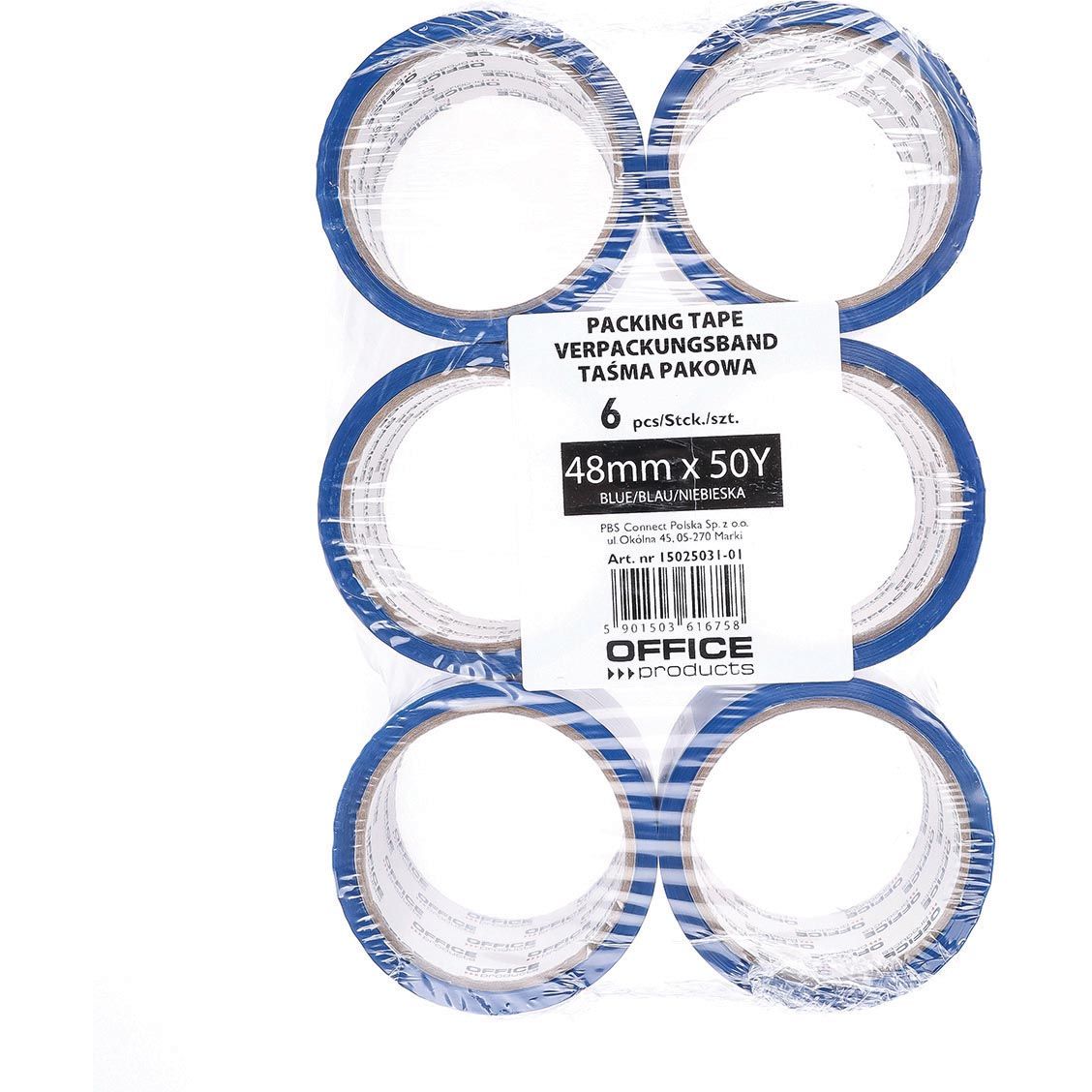 OFFICE products - verpakkingse, 48 mm x 46 m, blauw