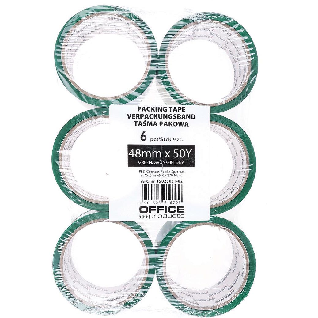 OFFICE products - verpakkingse, 48 mm x 46 m, groen