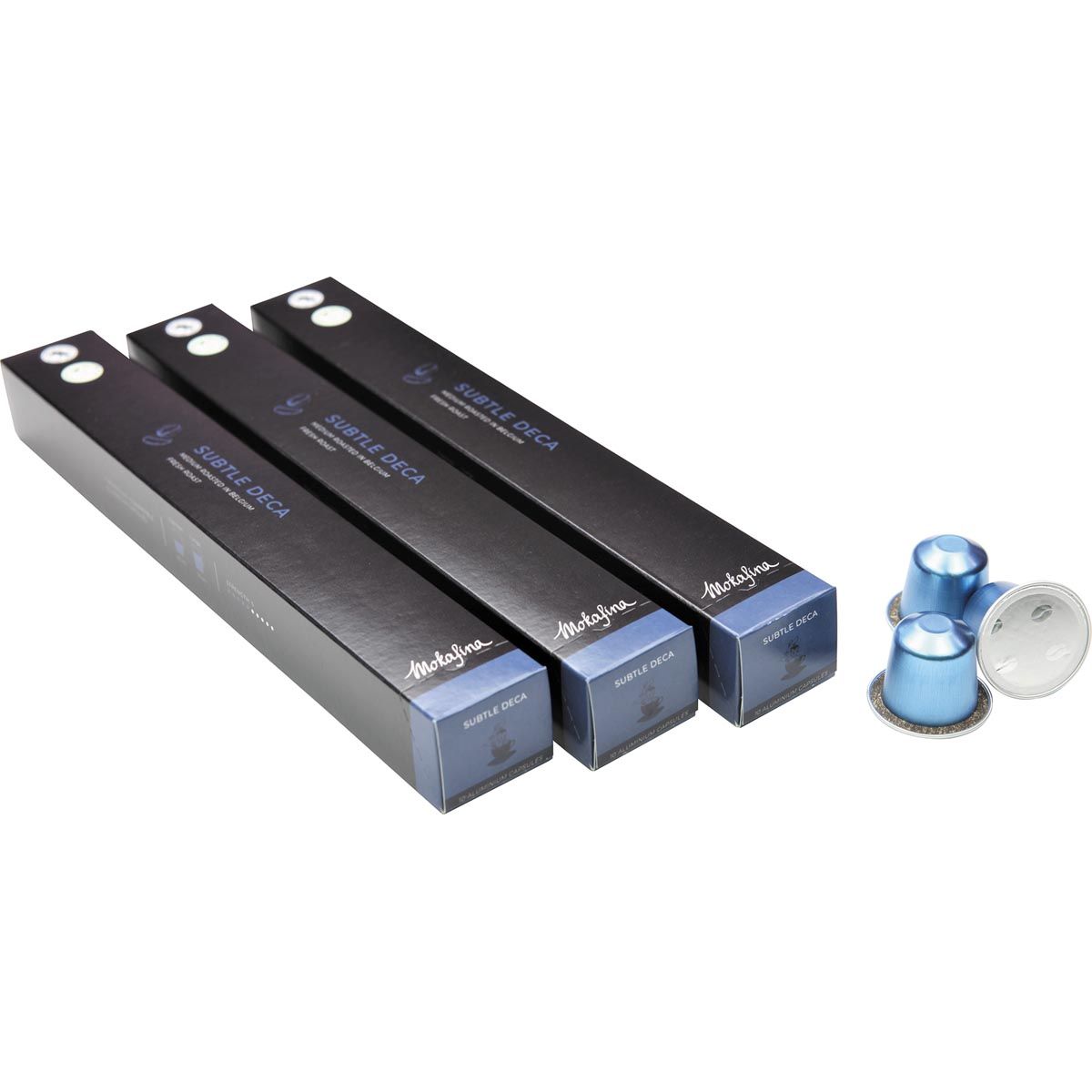 Mokafina - Kaffeekapseln aus Aluminium, dezentes Deca, 10 Stück