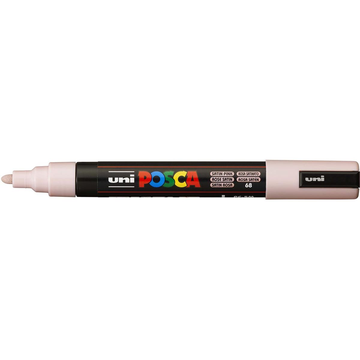 Posca - Uni paintmarker PC-5M, 1,8 2,5 mm, ronde punt, satijn roze