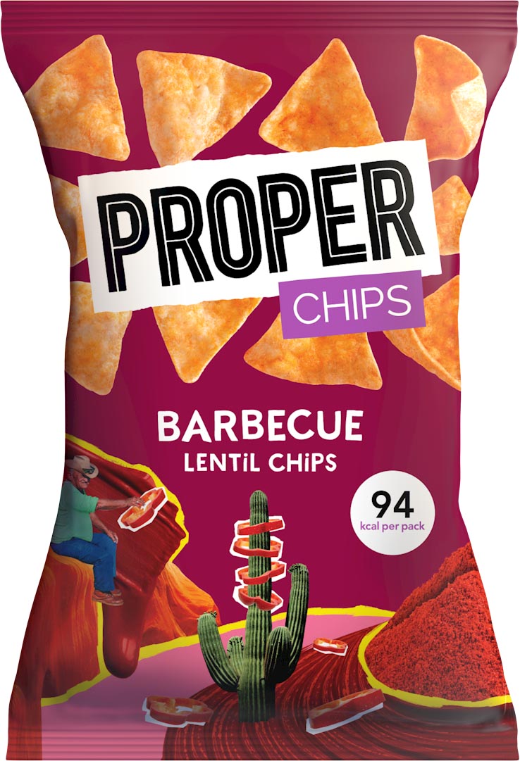 Richtig – Linsenchips Barbecue, Beutel mit 20 g