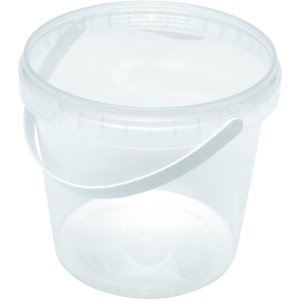 PP cups met sluitzegel deksel met hengsel 1000ml transparant 192 stuks