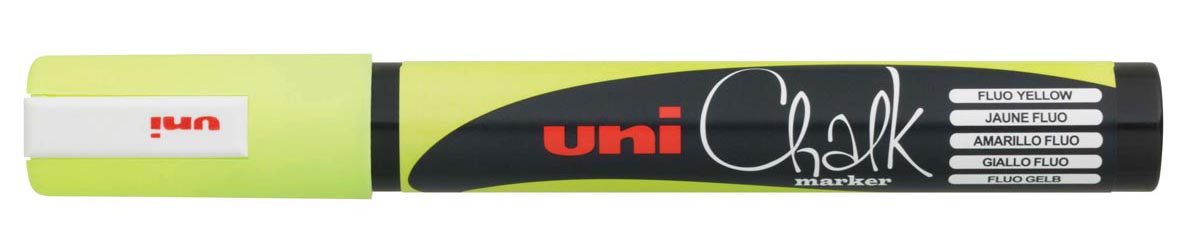 Uni-Ball – Kreidemarker Kreide rund 1,8–2,5 mm Fluorgelb