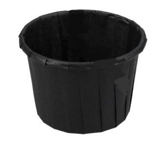 Gobelet à sauce en papier 90ml rond Noir 50 pièces