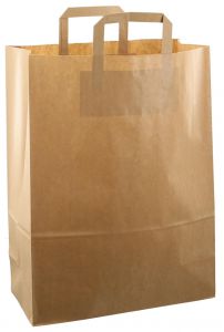 Papiertüte 32x15x43cm 250 Stück braun Kraft NEU!