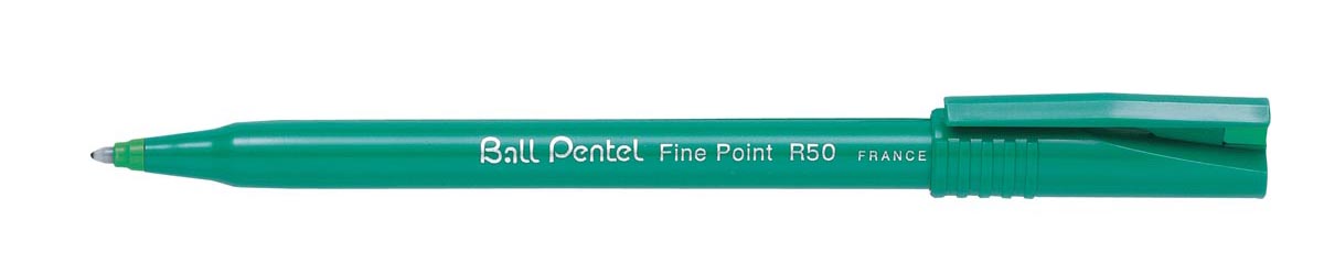 Pentel - Roller Ball R50/R56 vert, écriture moyenne