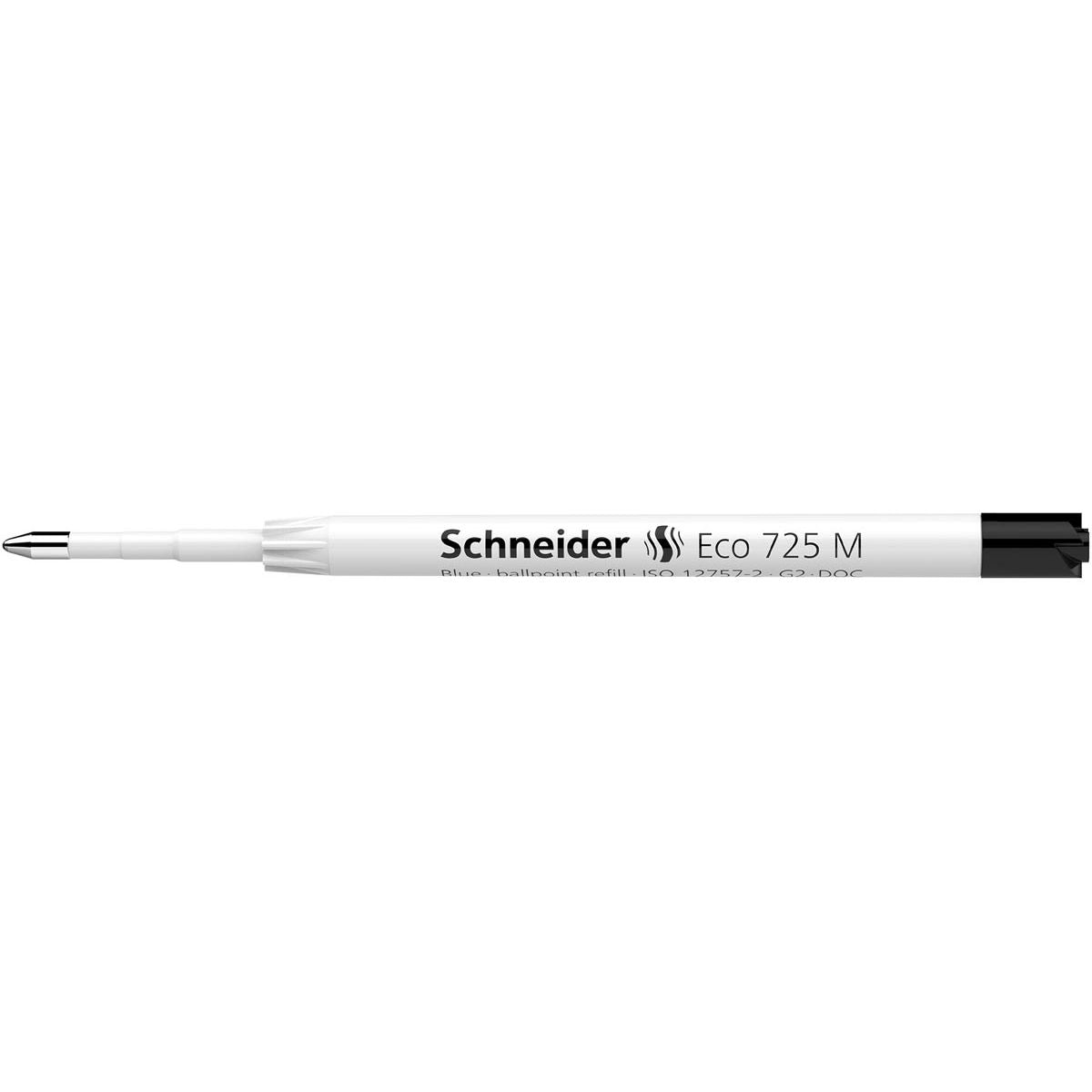 Schneider - recharge pour stylo à bille Eco 725, moyen, noir