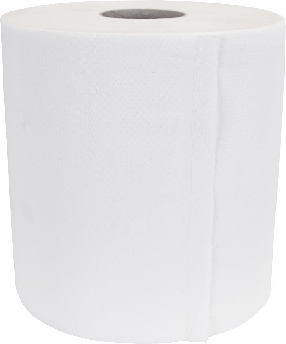 Zonder merk - Poetspapier Midi, cellulose, 2-laags, 160 m, pak van 6 rollen