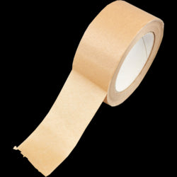Tape - 48mm x 50mtr PAPIER bruin per stuk | 6 stuks