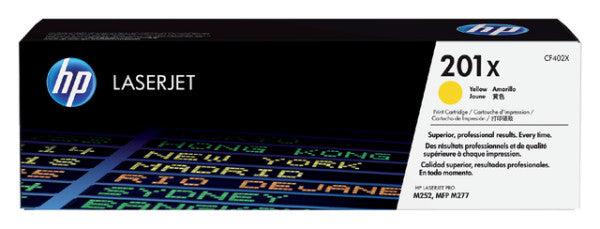 HP - toner 201X, 2 300 pagina's, OEM CF402X, geel