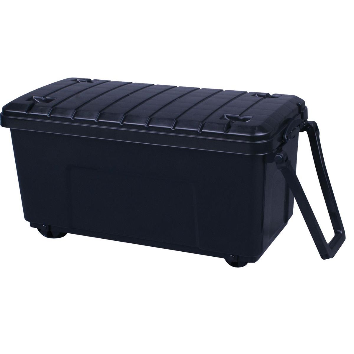Really Useful Box - Box valise de rangement sur roulettes 160 litres, noir