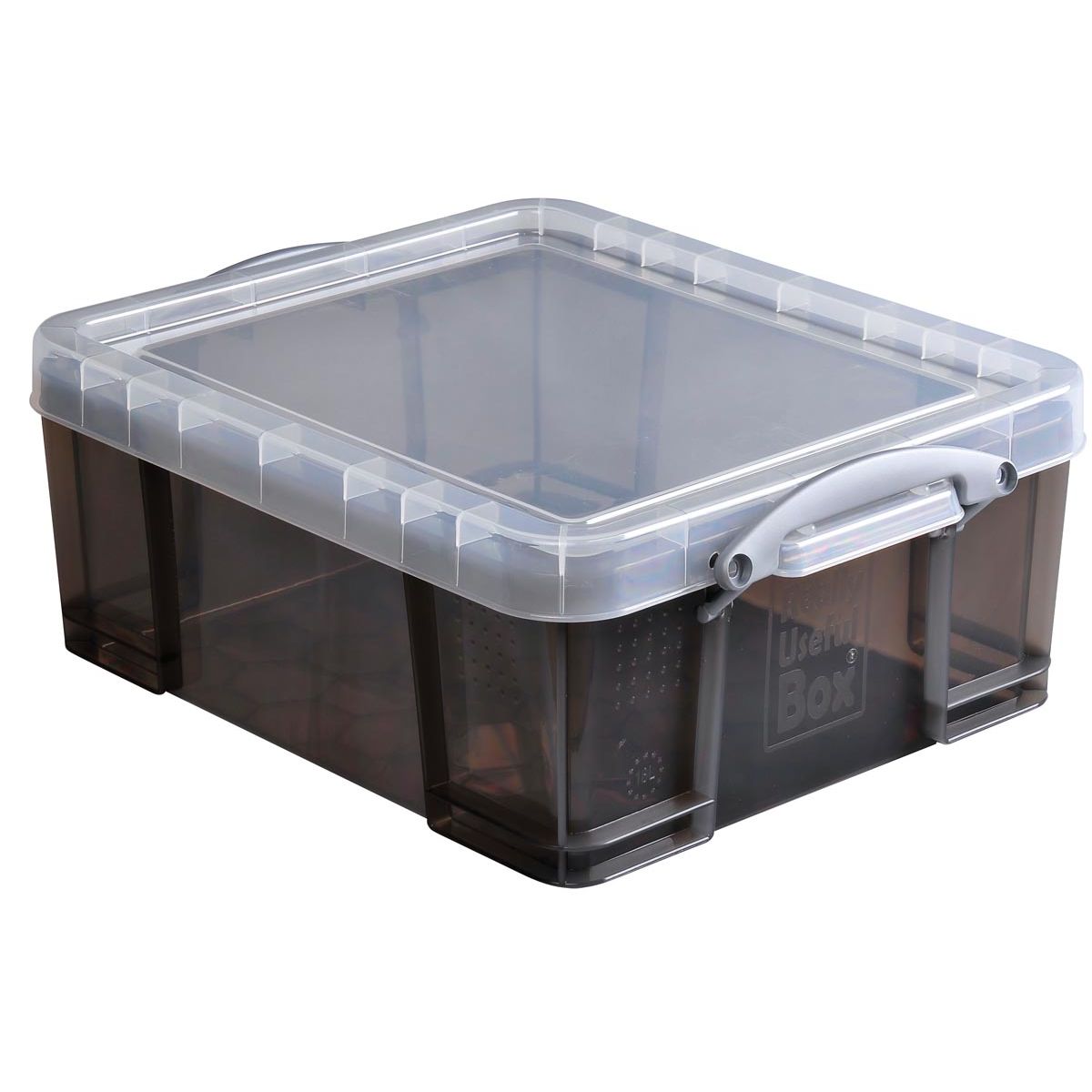 Really Useful Box - Box Aufbewahrungsbox18 Liter, transparent geräuchert