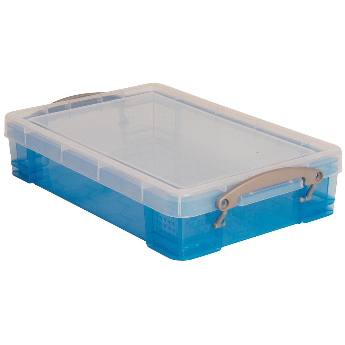 Really Useful Box - Box opbergdoos 4 liter, transparant blauw