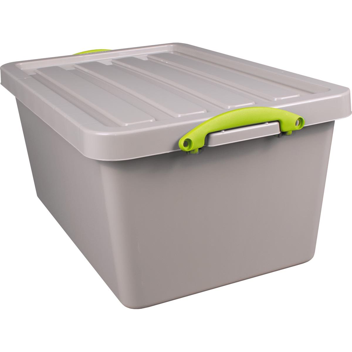 Really Useful Box - Box Boîte de rangement recyclée 61 l, emboîtable, grise