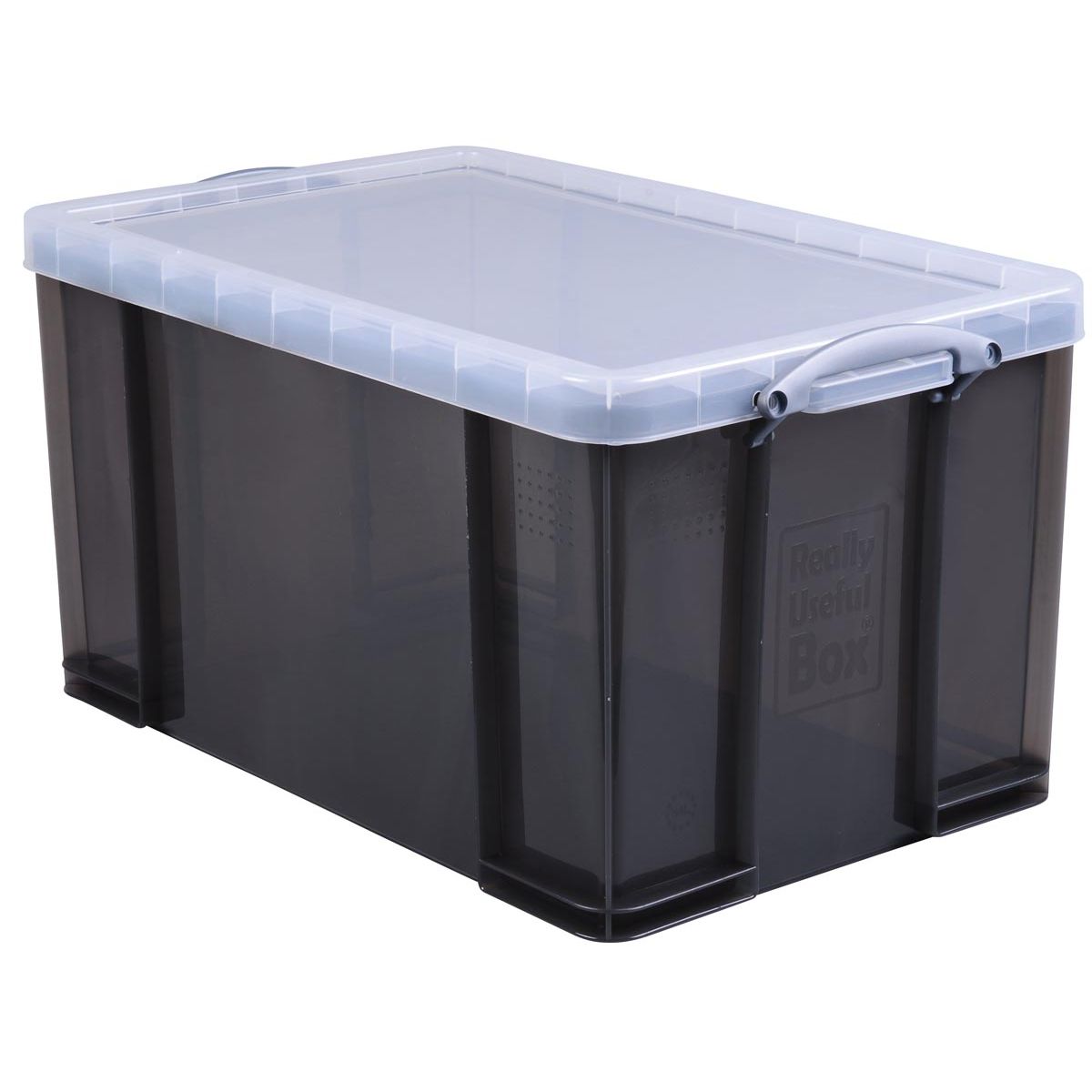 Really Useful Box - Box Aufbewahrungsbox 84 Liter, transparent geräuchert