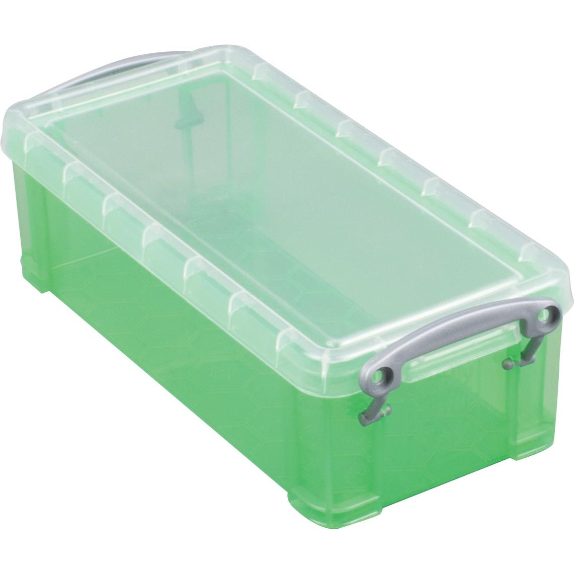 Really Useful Box - Box opbergdoos 9 liter, transparant groen