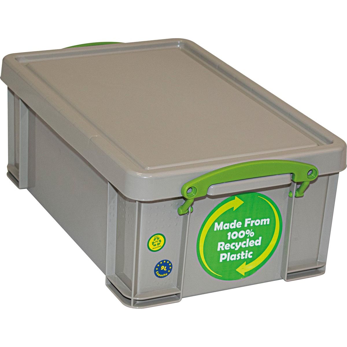 Really Useful Box - Box Aufbewahrungsbox 9 Liter, recycelt, grau