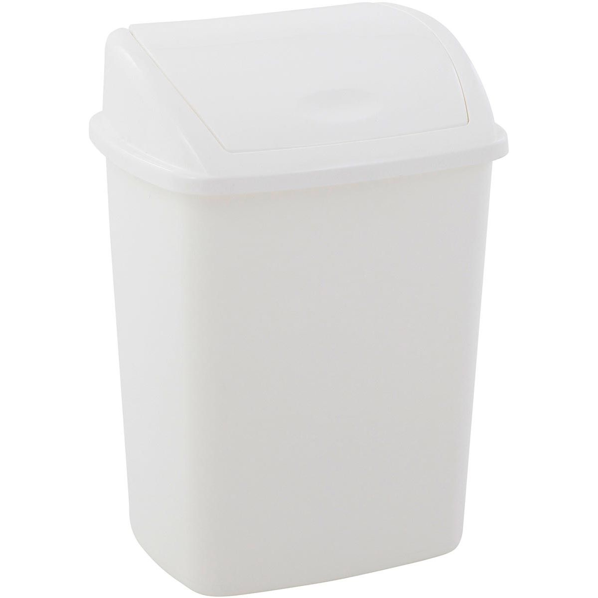 Vepa Bins - Vuilbak met swingdeksel, 15 l, wit