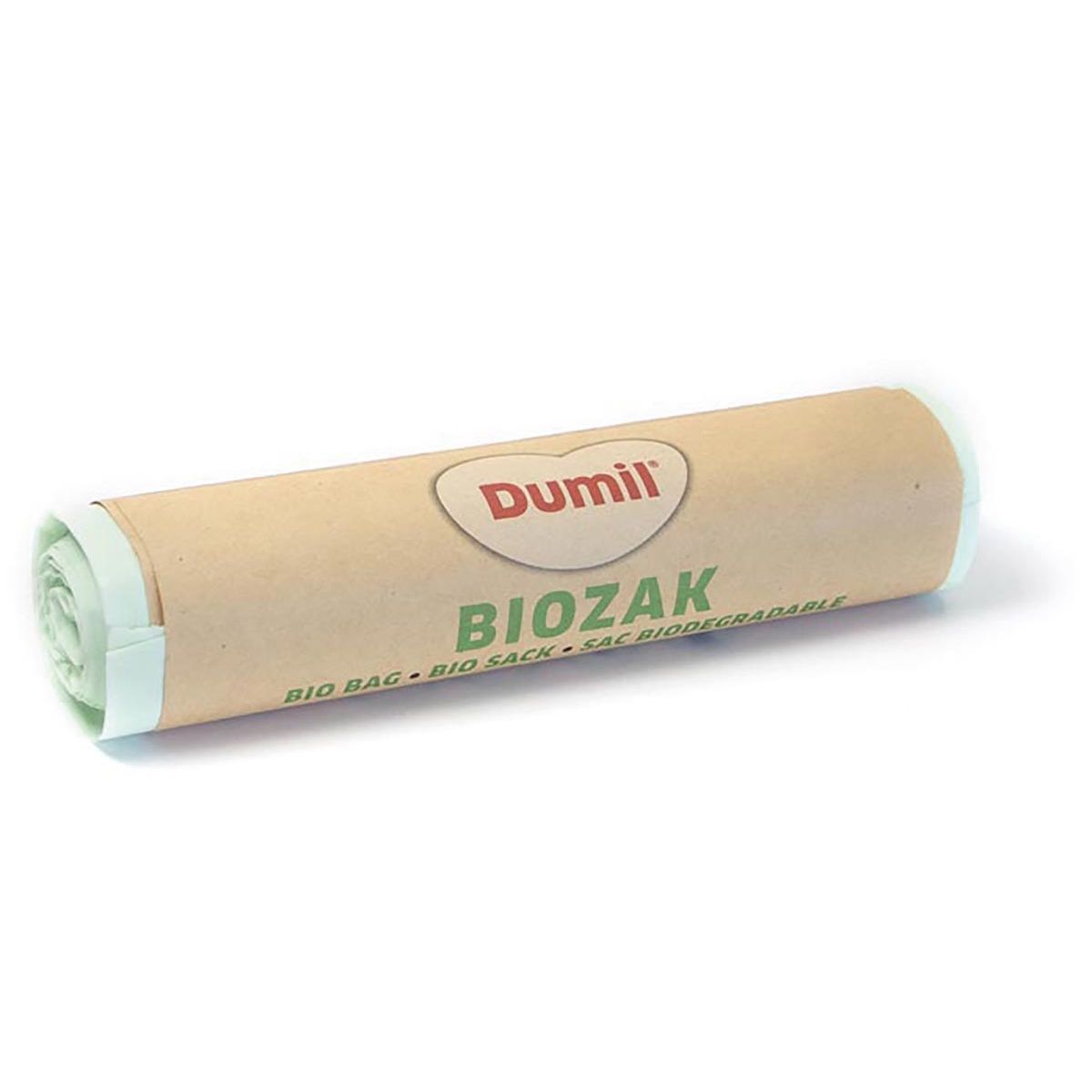 Dumil - bio vuilniszak voor GFT, 16 micron, 20 l, rol van 8 stuks, groen