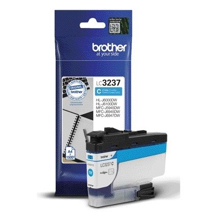 Brother - Cartouche d'encre LC-3237C bleue