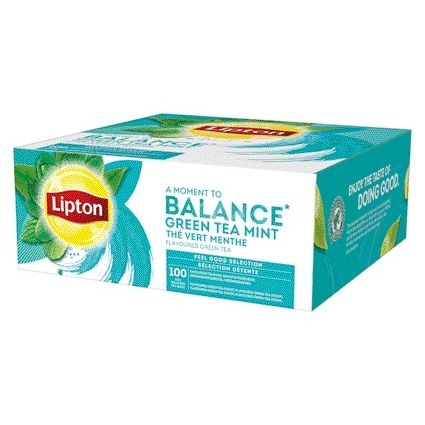 Lipton - Thé thé vert menthe 100x1.5gr | 12 pièces