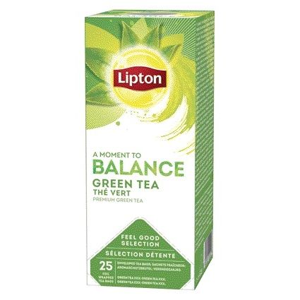 Lipton - Thee balance green tea 25x1.5gr | 6 stuks