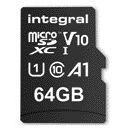 Intégral - Carte mémoire microSDXC V10 64 Go