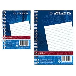 Atlanta - Notitieboek Djois A6 lijn 100blz met zijspiraal | 20 stuks