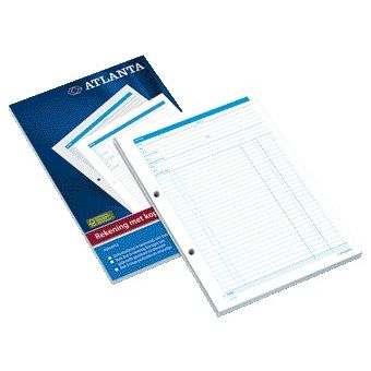 Atlanta - Rekeningblok djois atl a4 50x2vel met carbon