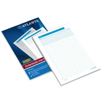 Atlanta - Carnet de commande Djois A5 50x2 feuille blanc carbone | 5 pièces